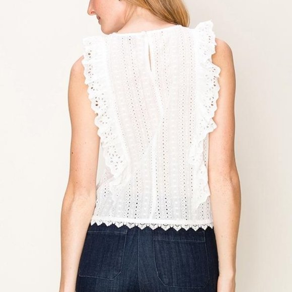 NWT Eyelet Blouse - Picture 3 of 3